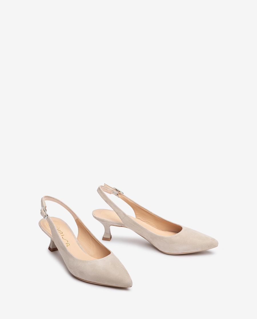 Sandales à bride arrière et talon peint Unisa pour femme - Beige