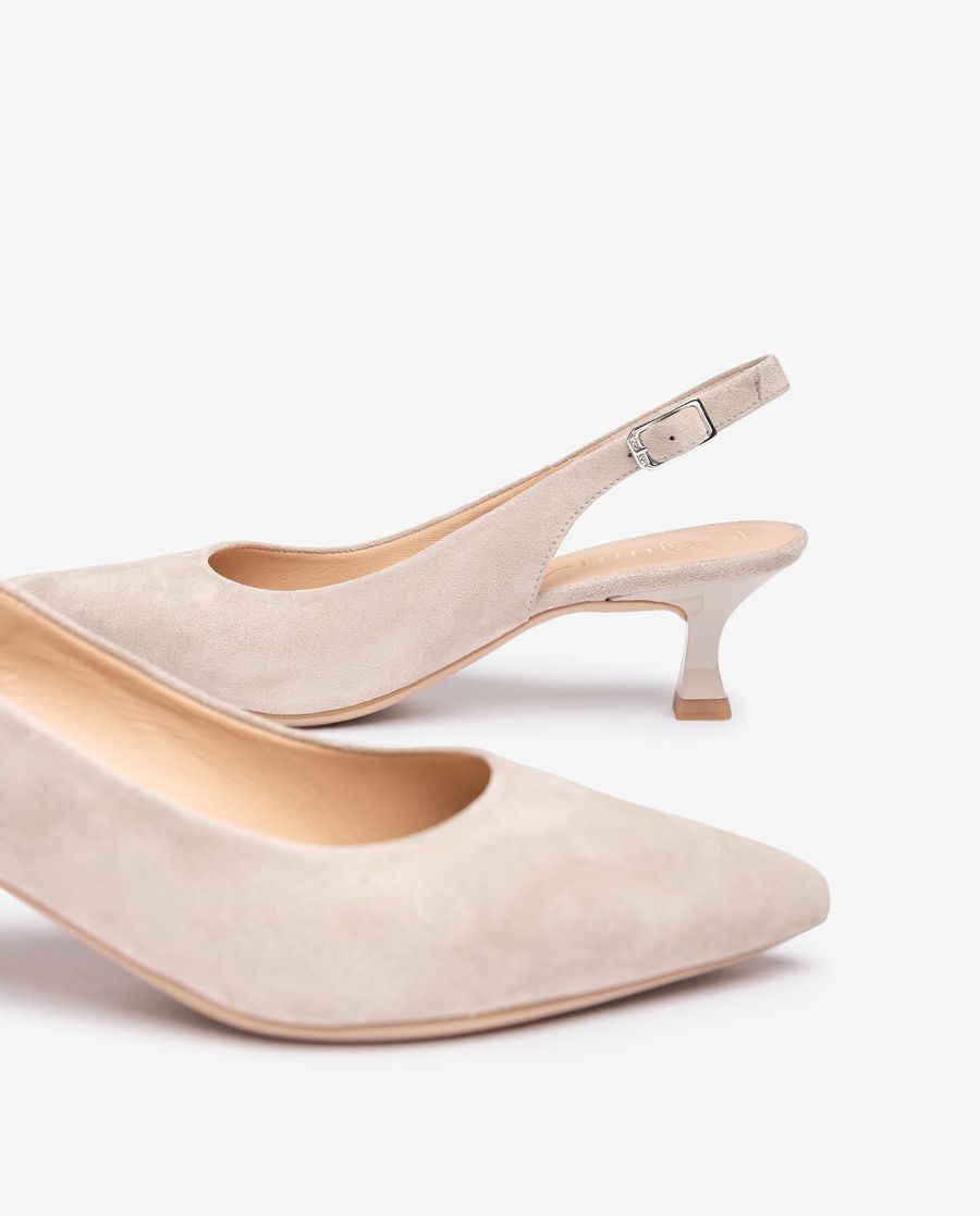 Sandales à bride arrière et talon peint Unisa pour femme - Beige