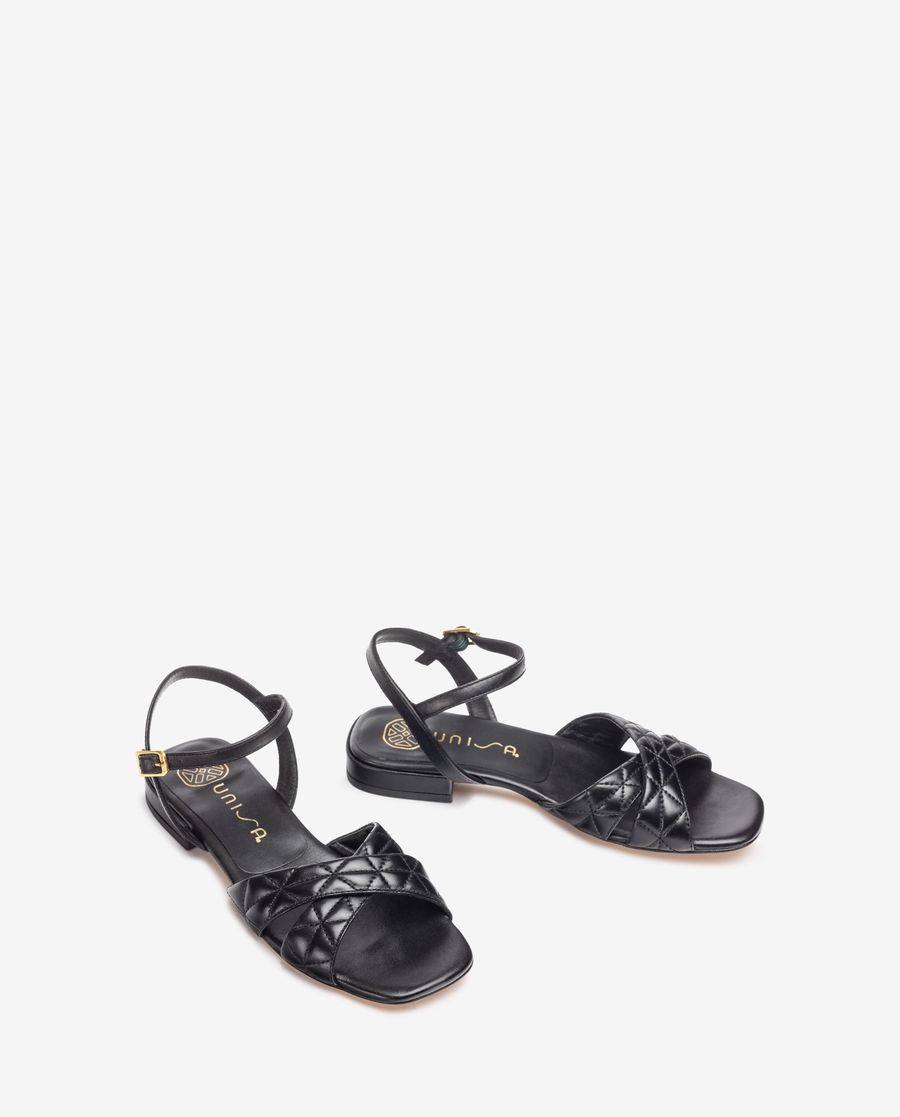 Sandales à talon bas Unisa pour femme - Noir
