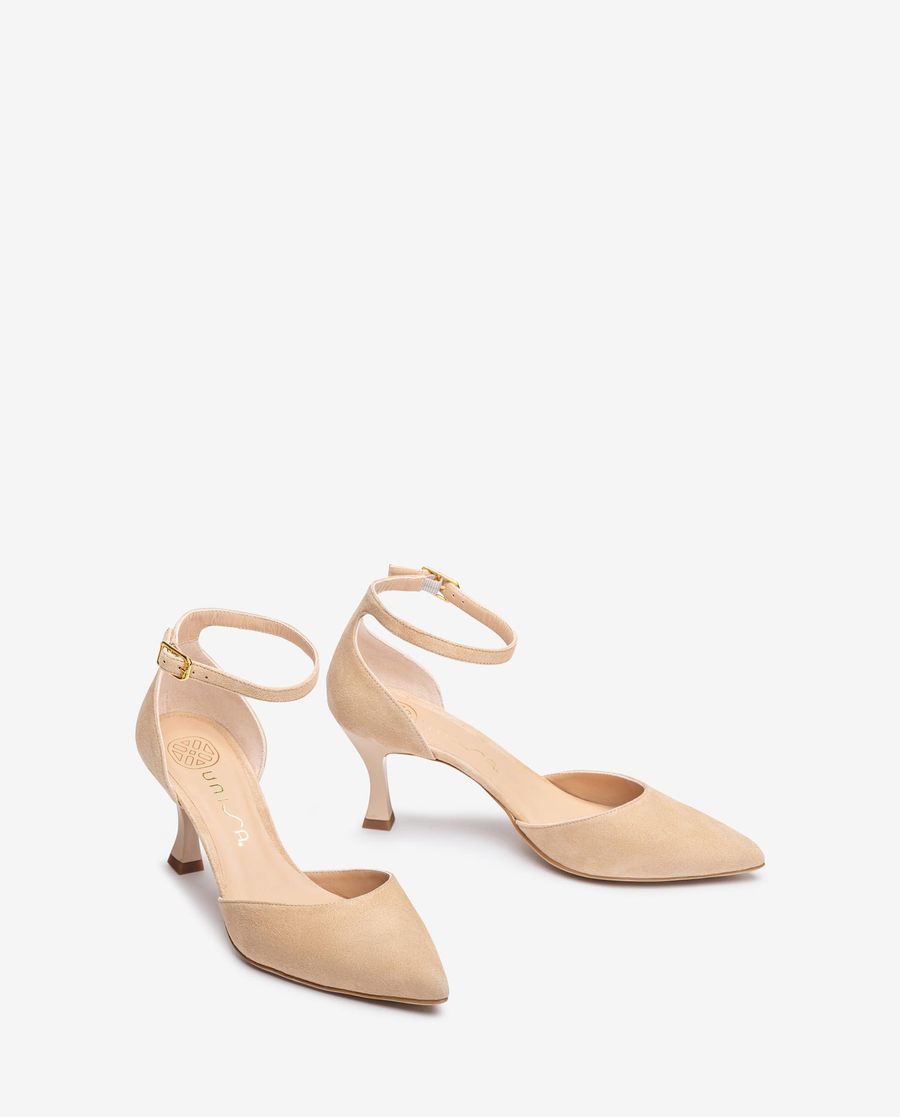 Escarpins à bride arrière peints Unisa pour femme - Beige