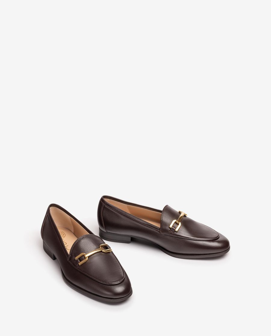 Mocassins à bout rond Unisa pour femme - Marron
