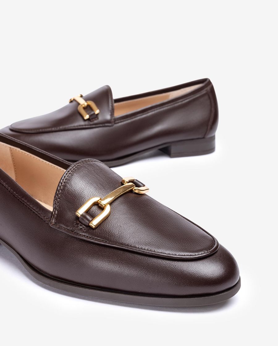 Mocassins à bout rond Unisa pour femme - Marron