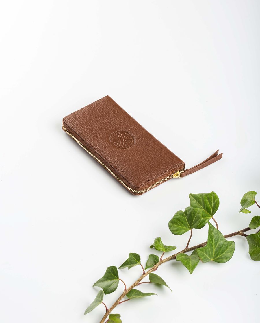 Portefeuille fin monogrammé Unisa Femme - Marron