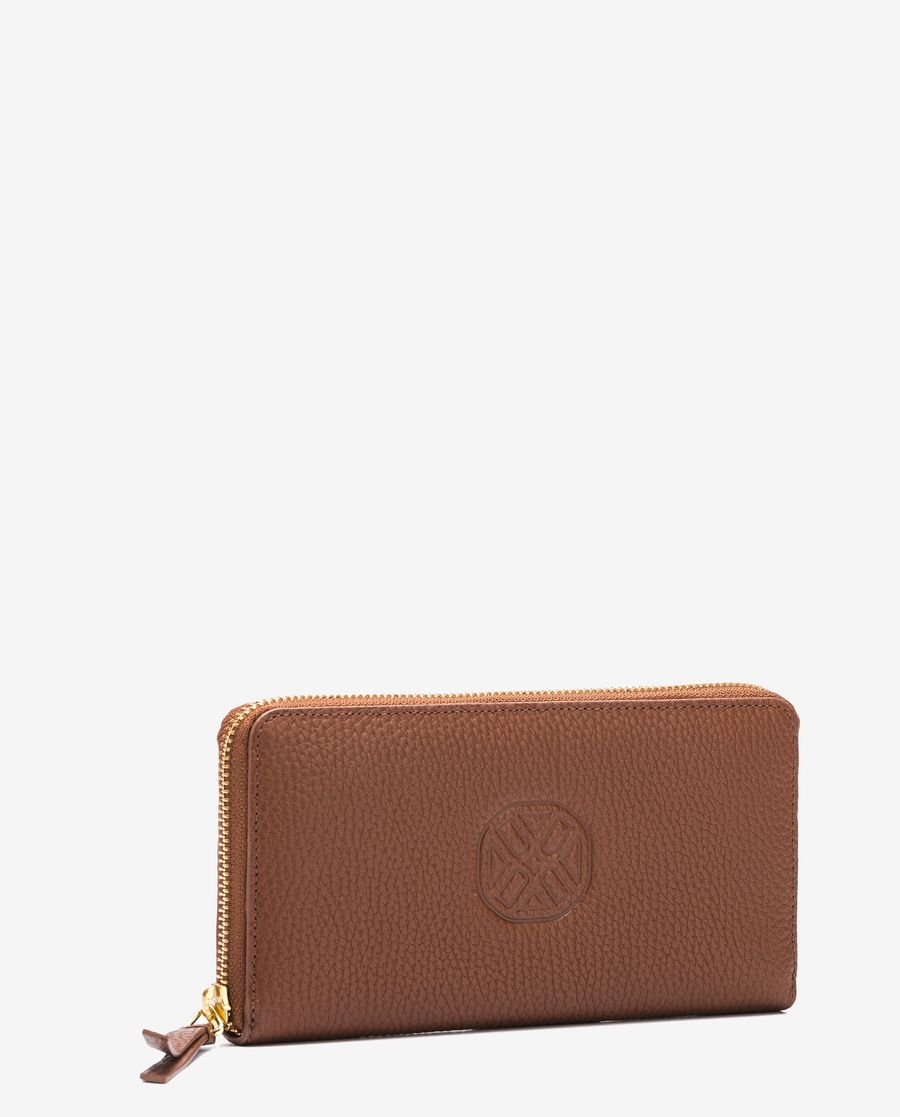 Portefeuille fin monogrammé Unisa Femme - Marron