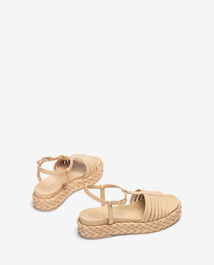 Sandales tressées Unisa pour femme - Beige
