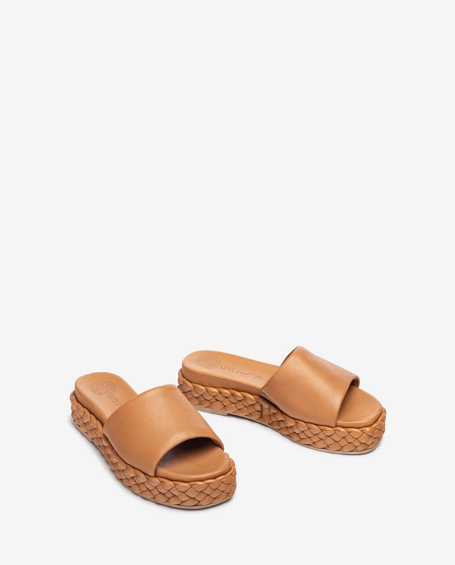 Sandales tressées Unisa pour femme - Marron