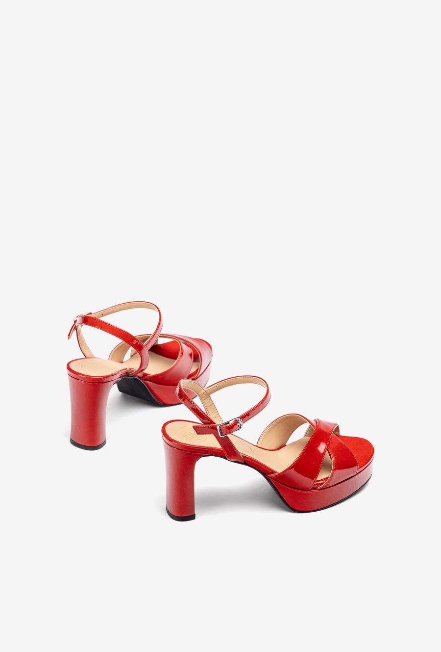 Sandales à plateforme et talon haut Unisa pour femme - Rouge