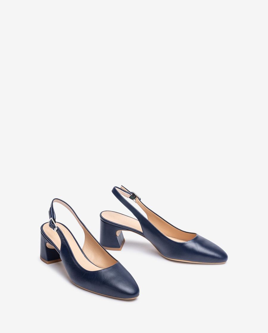 Sandales à bride arrière et bout rond Unisa pour femme - Bleu