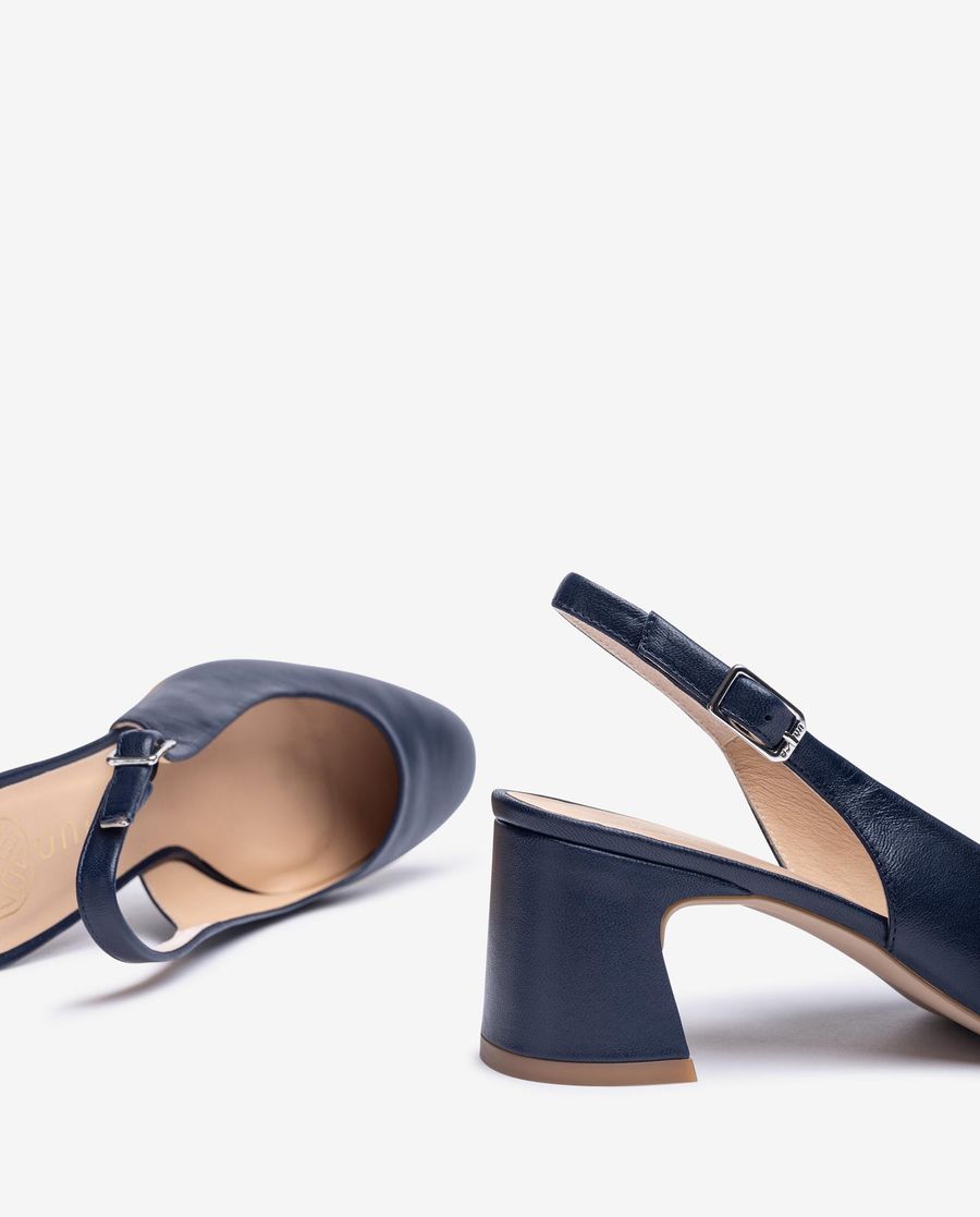 Sandales à bride arrière et bout rond Unisa pour femme - Bleu