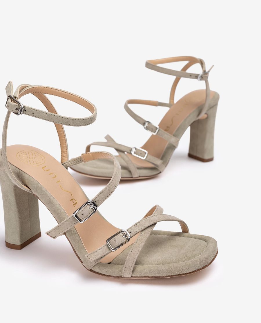 Sandales à lanières et talon haut Unisa pour femme - Vert