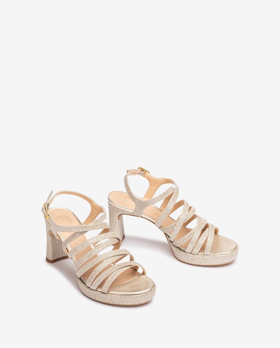 Sandales à brides multiples Unisa pour femme - Doré