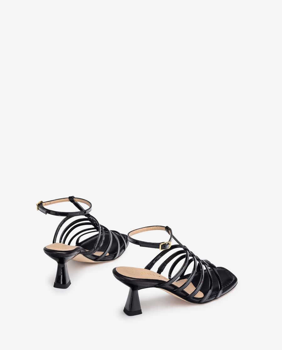 Sandales à talon géométrique Unisa pour femme - Noir