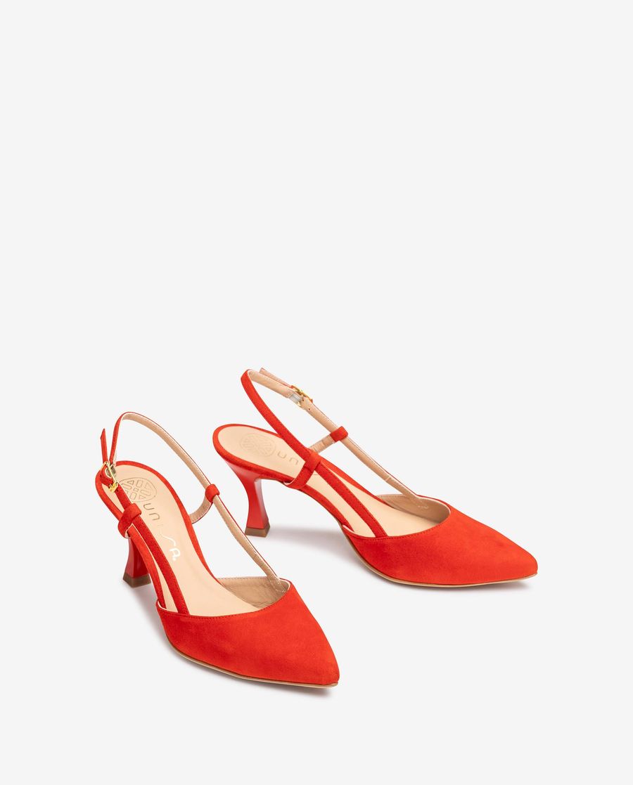 Sandales à bride arrière à bout pointu Unisa pour femme - Rouge