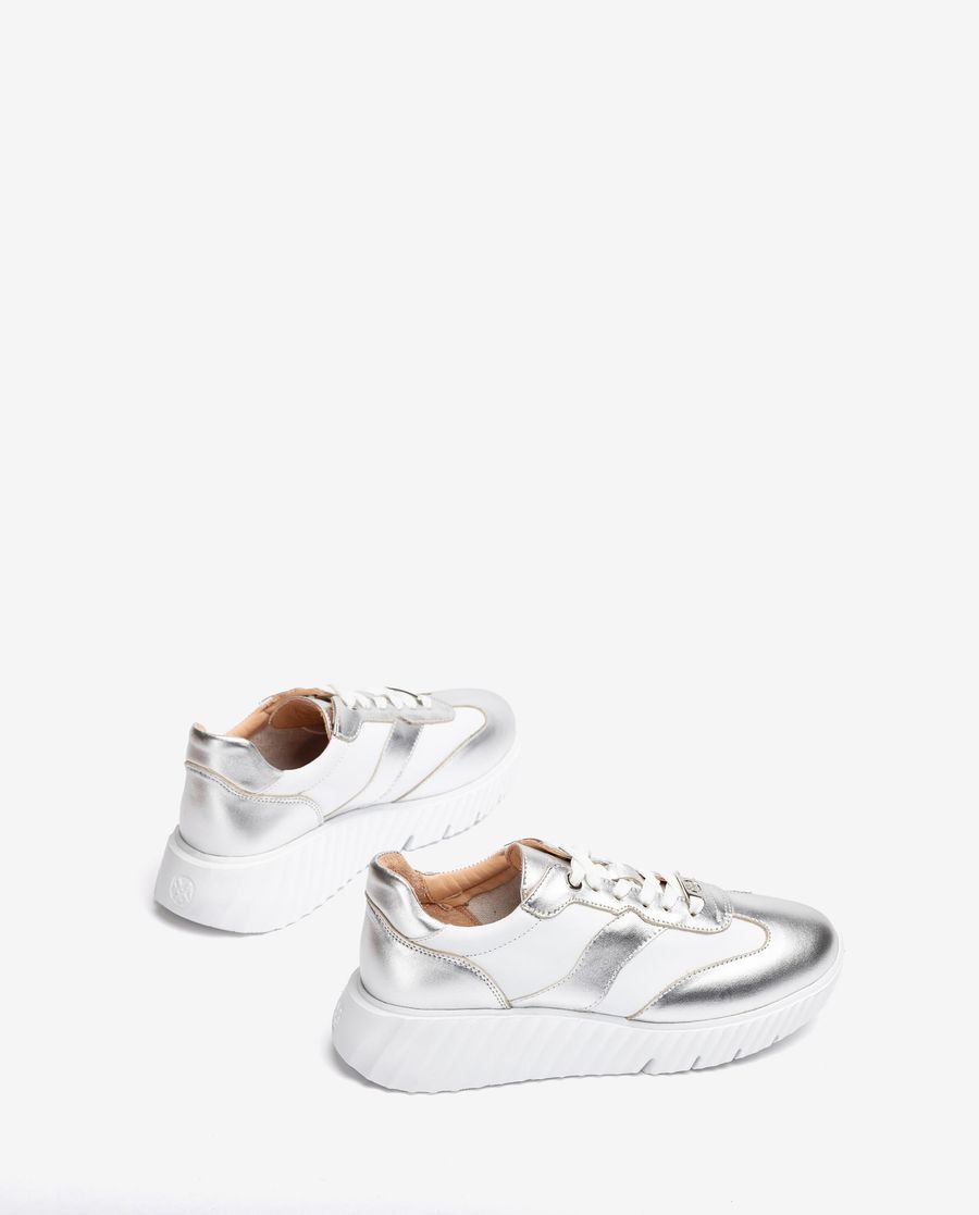 Baskets ultra-légères Unisa pour femme - Argentées / Blanches