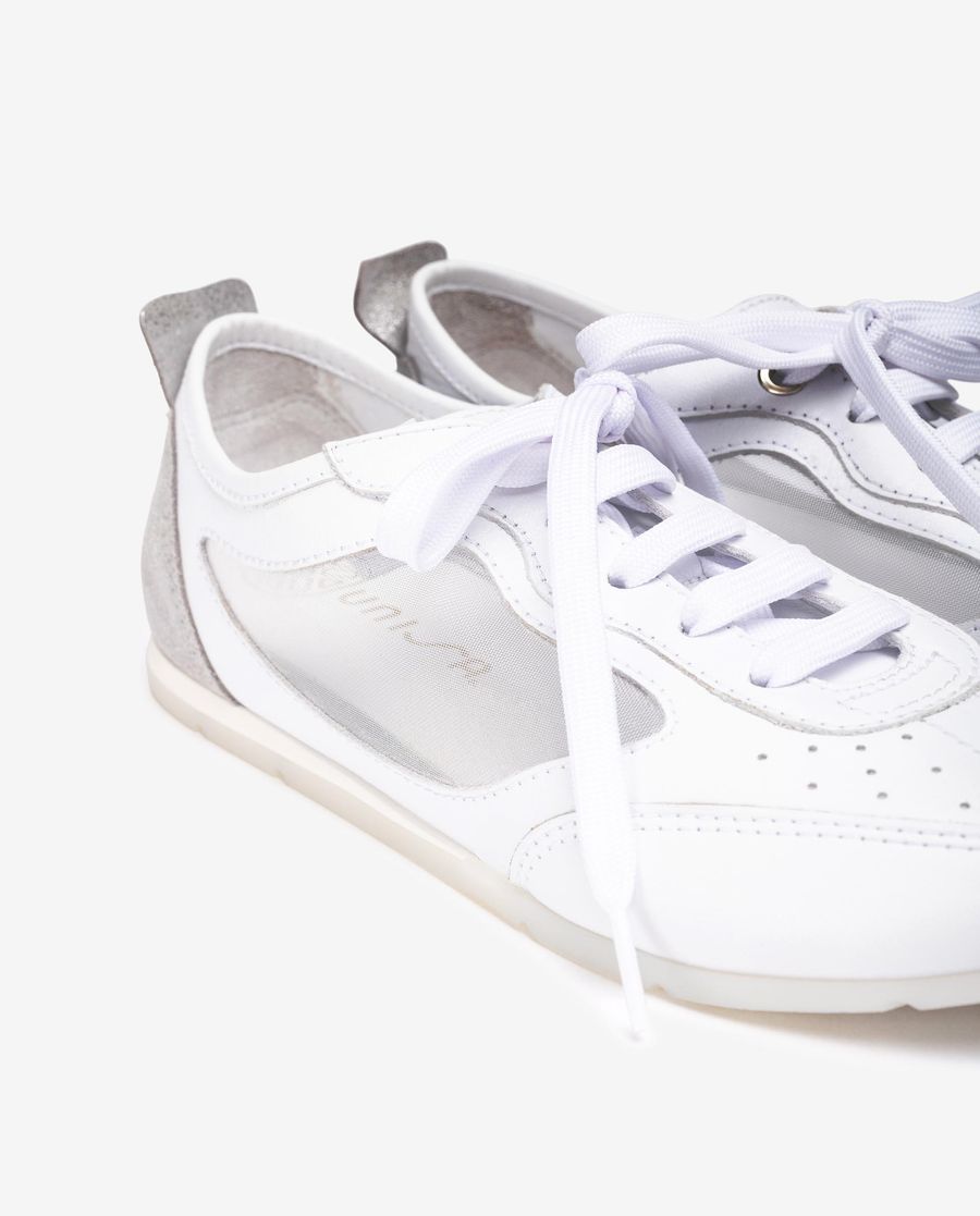 Baskets en maille Unisa pour femme - Blanc / Argenté