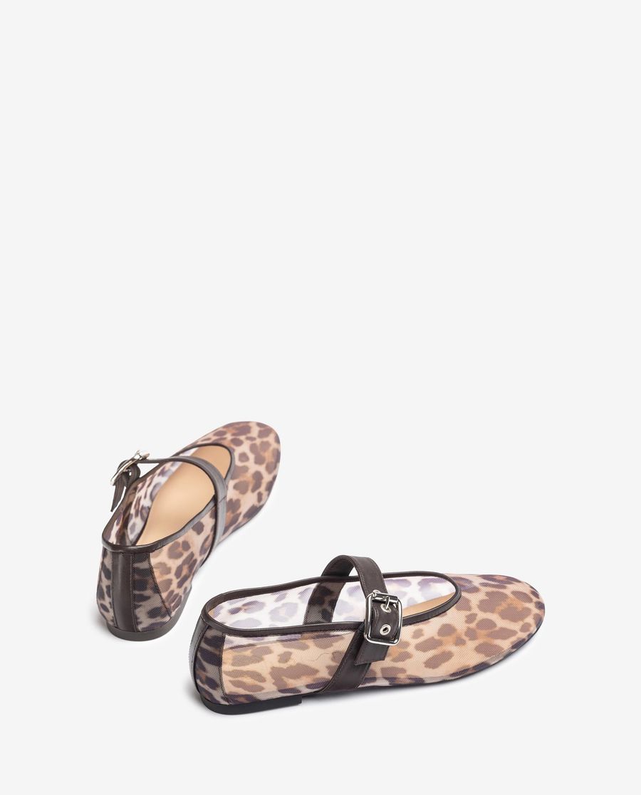 Ballerines en maille Unisa pour femme - Marron