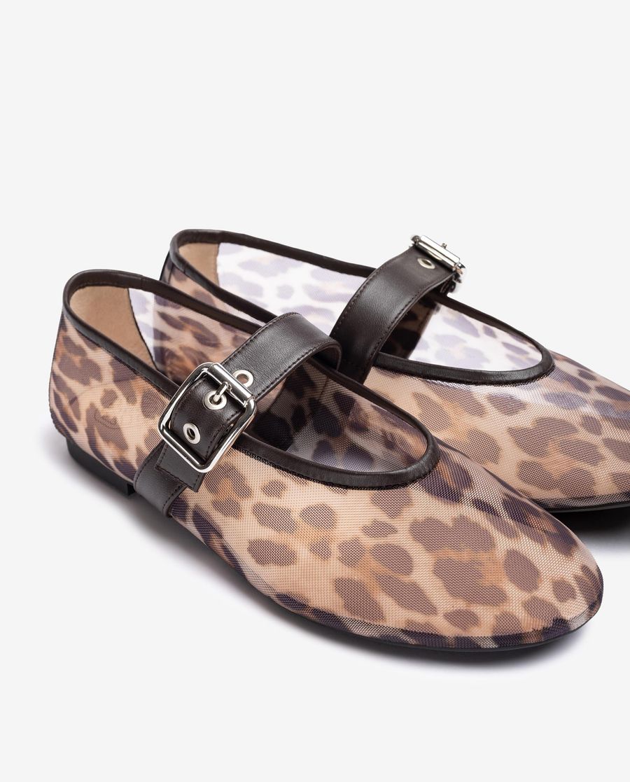 Ballerines en maille Unisa pour femme - Marron