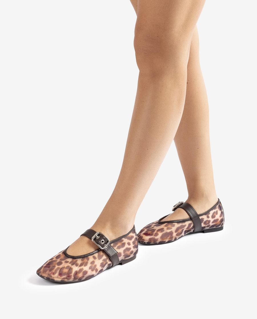 Ballerines en maille Unisa pour femme - Marron