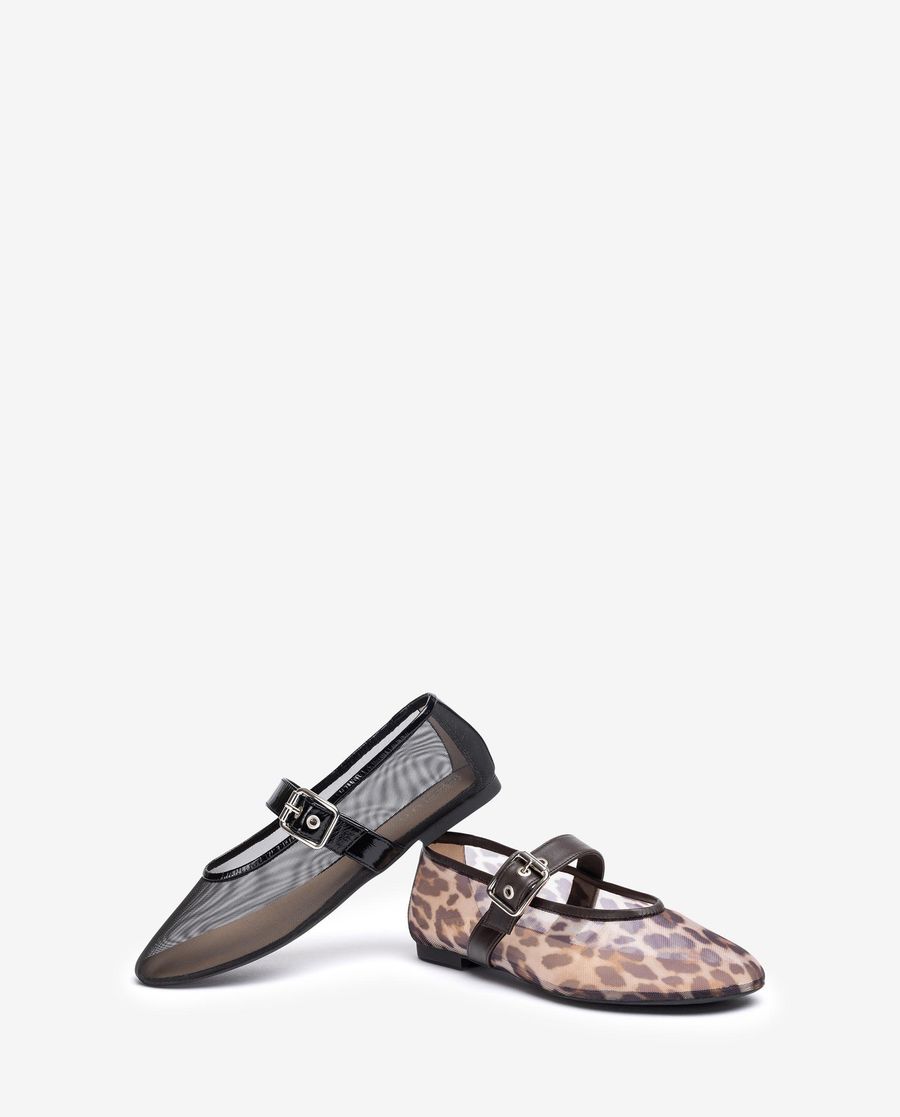 Ballerines en maille Unisa pour femme - Marron
