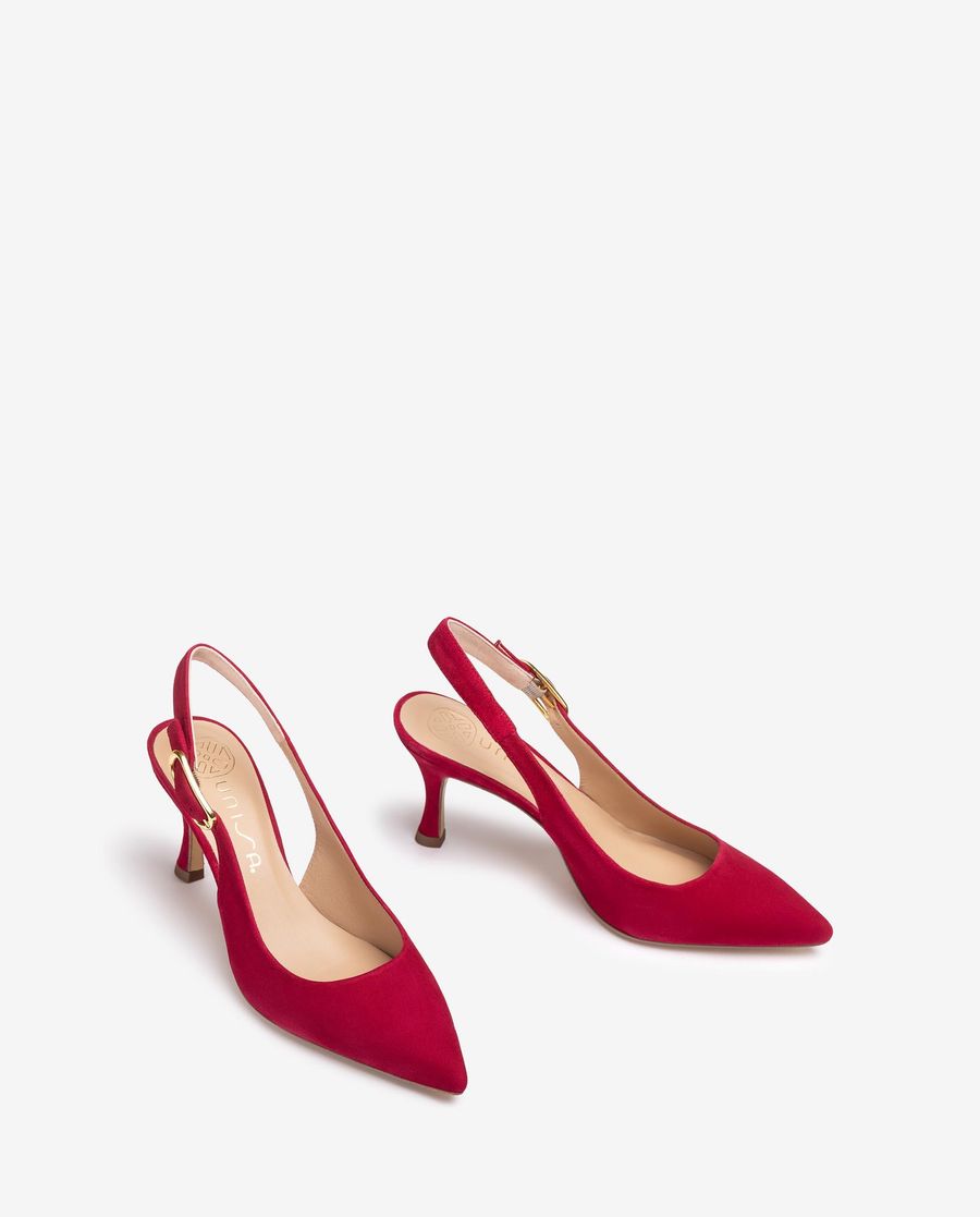 Sandales à bride arrière à bout pointu Unisa pour femme - Rouge