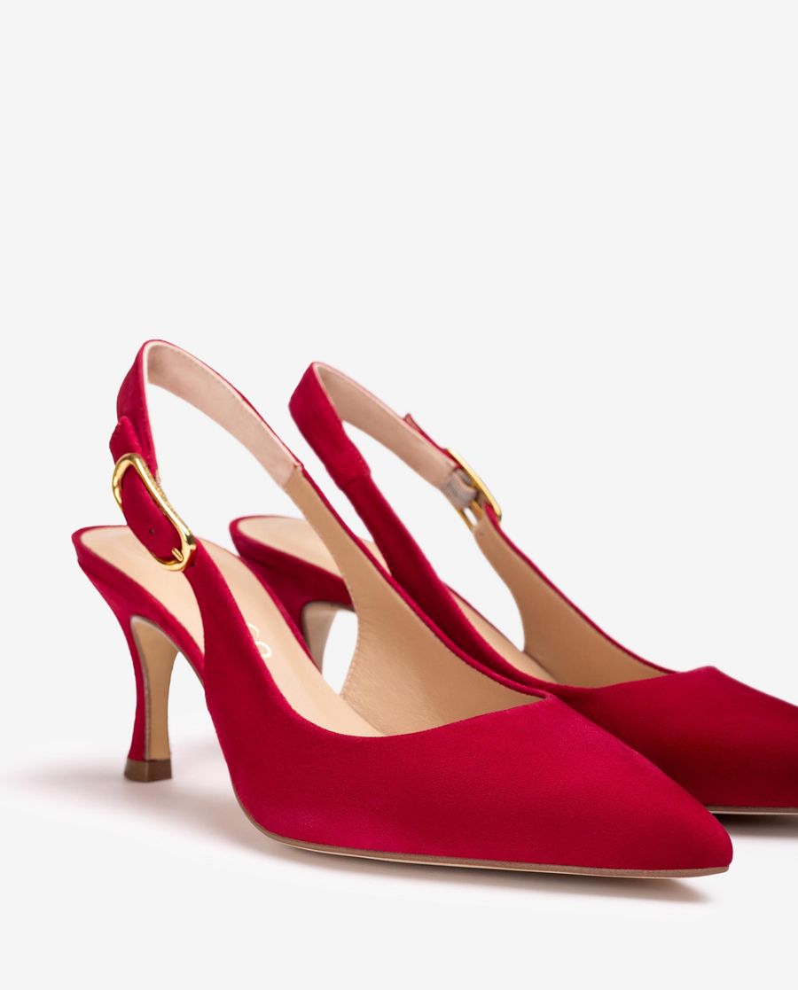 Sandales à bride arrière à bout pointu Unisa pour femme - Rouge