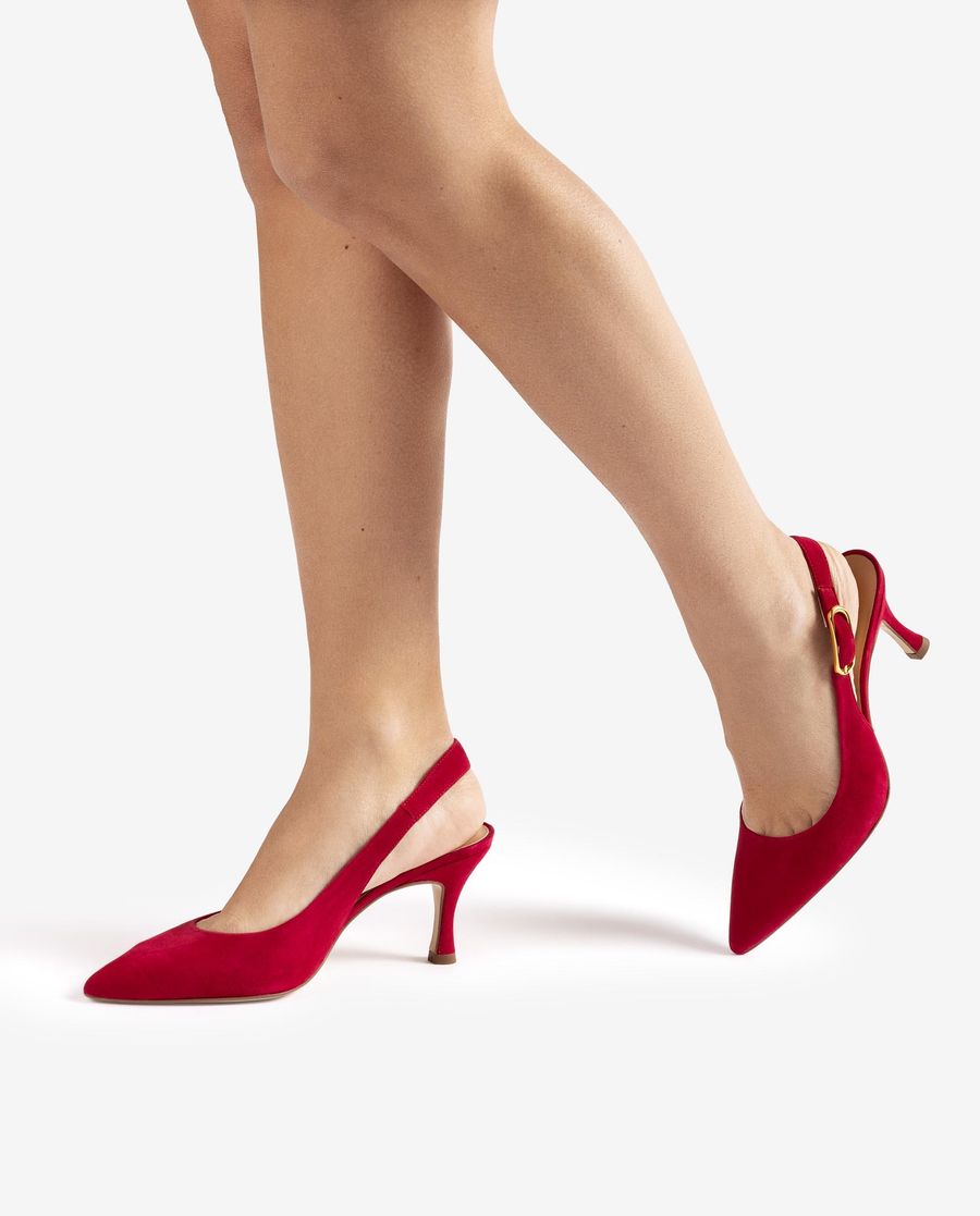 Sandales à bride arrière à bout pointu Unisa pour femme - Rouge