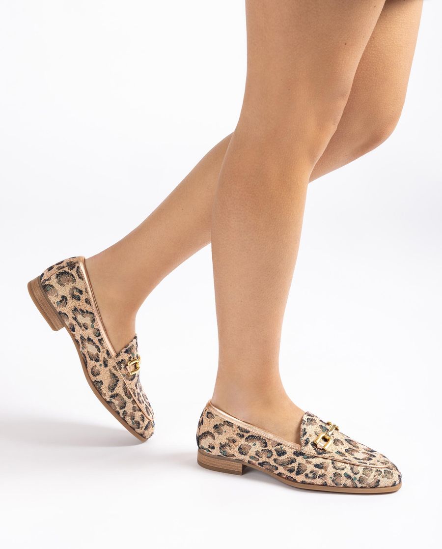 Mocassins ornés Unisa pour femme - Corail / Ballerine