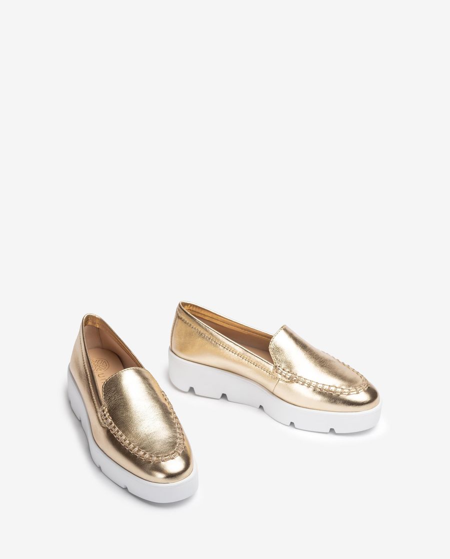Mocassins à plateforme Unisa femme Doré
