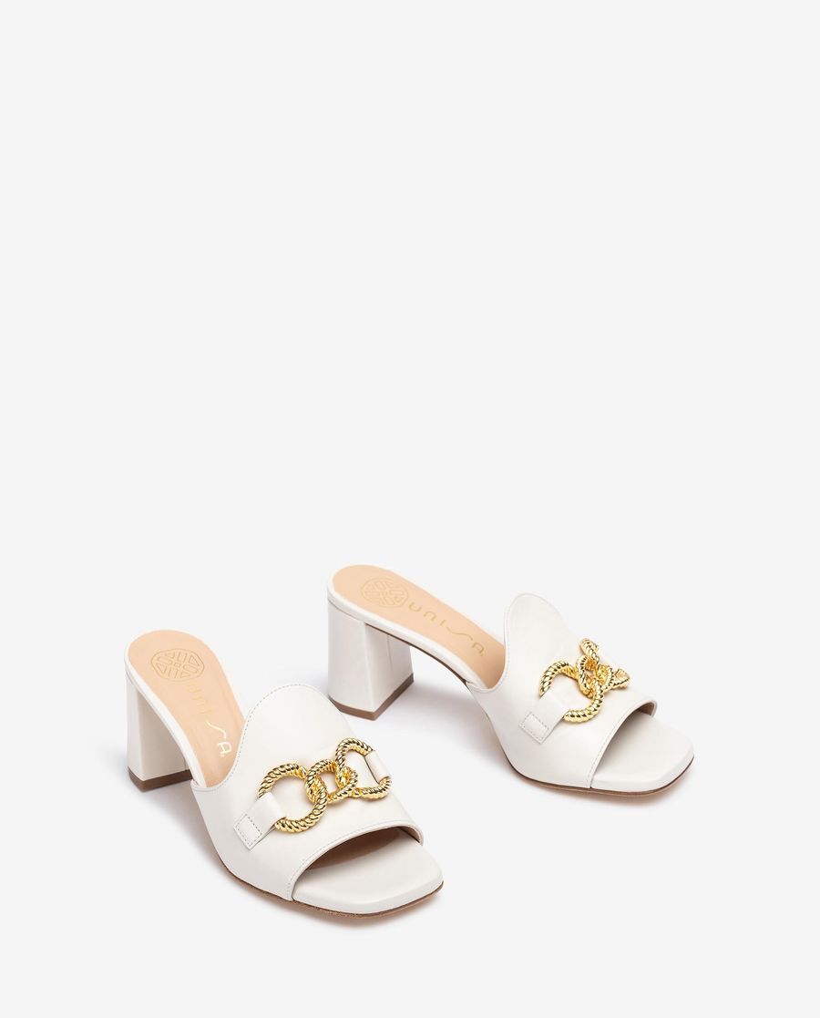 Sandales ornées Unisa pour femme - Blanc