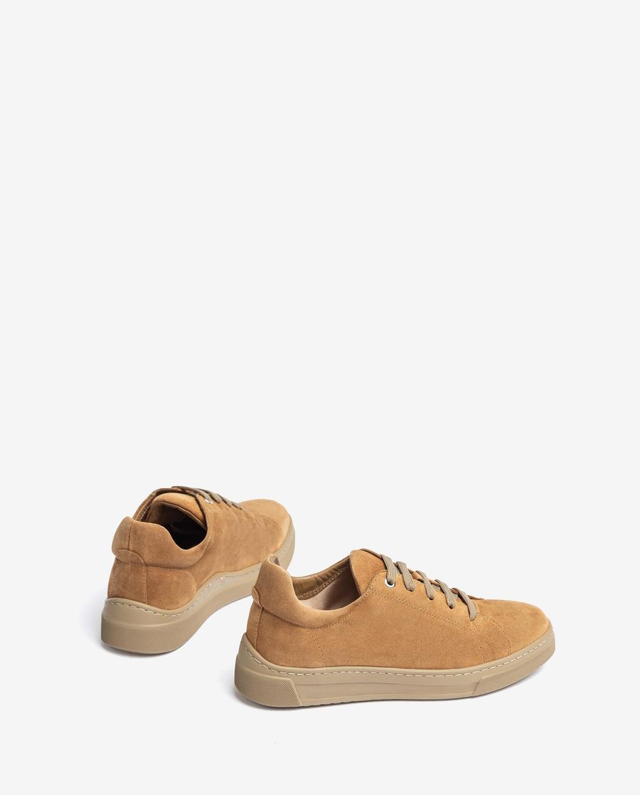 Baskets unisexes en daim Unisa pour femme - Marron