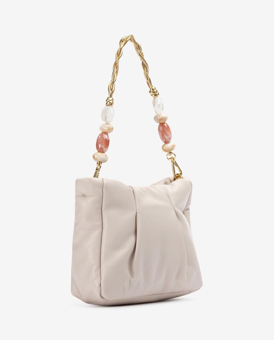 Sac à main Unisa femme avec poignées ornées - Blanc