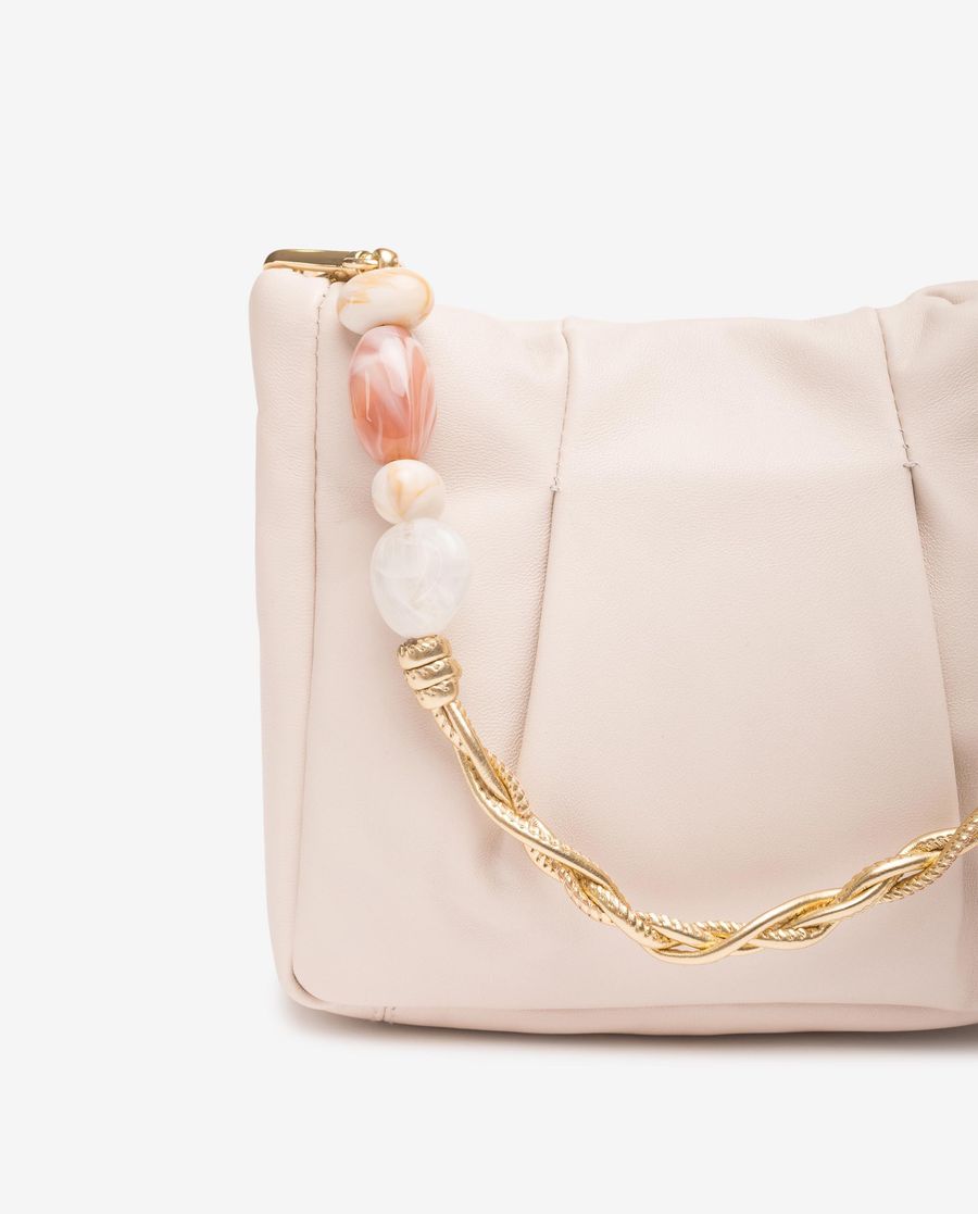 Sac à main Unisa femme avec poignées ornées - Blanc