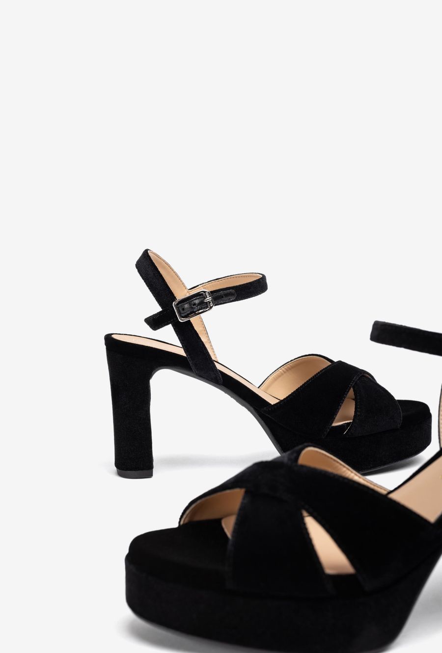 Sandales à talons et plateformes Unisa pour femme - Noir