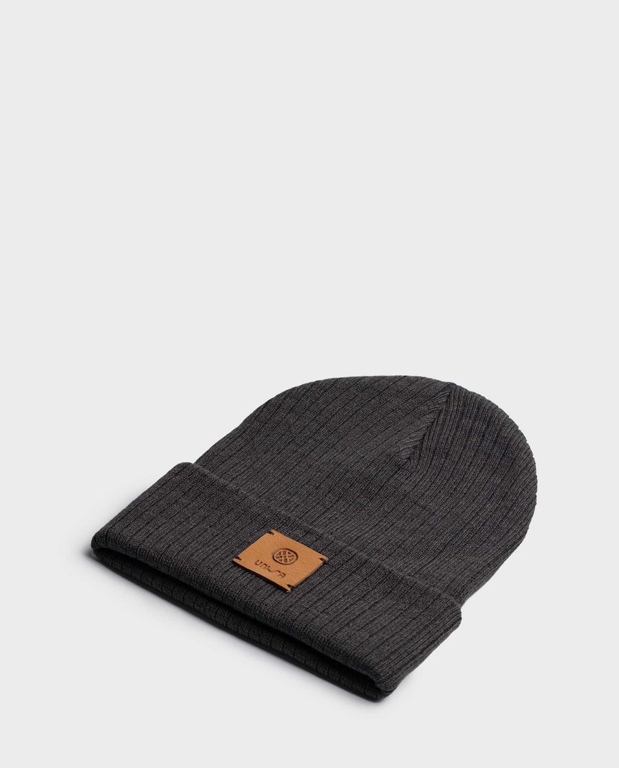 Bonnet en tricot recyclé Unisa pour femme - Gris