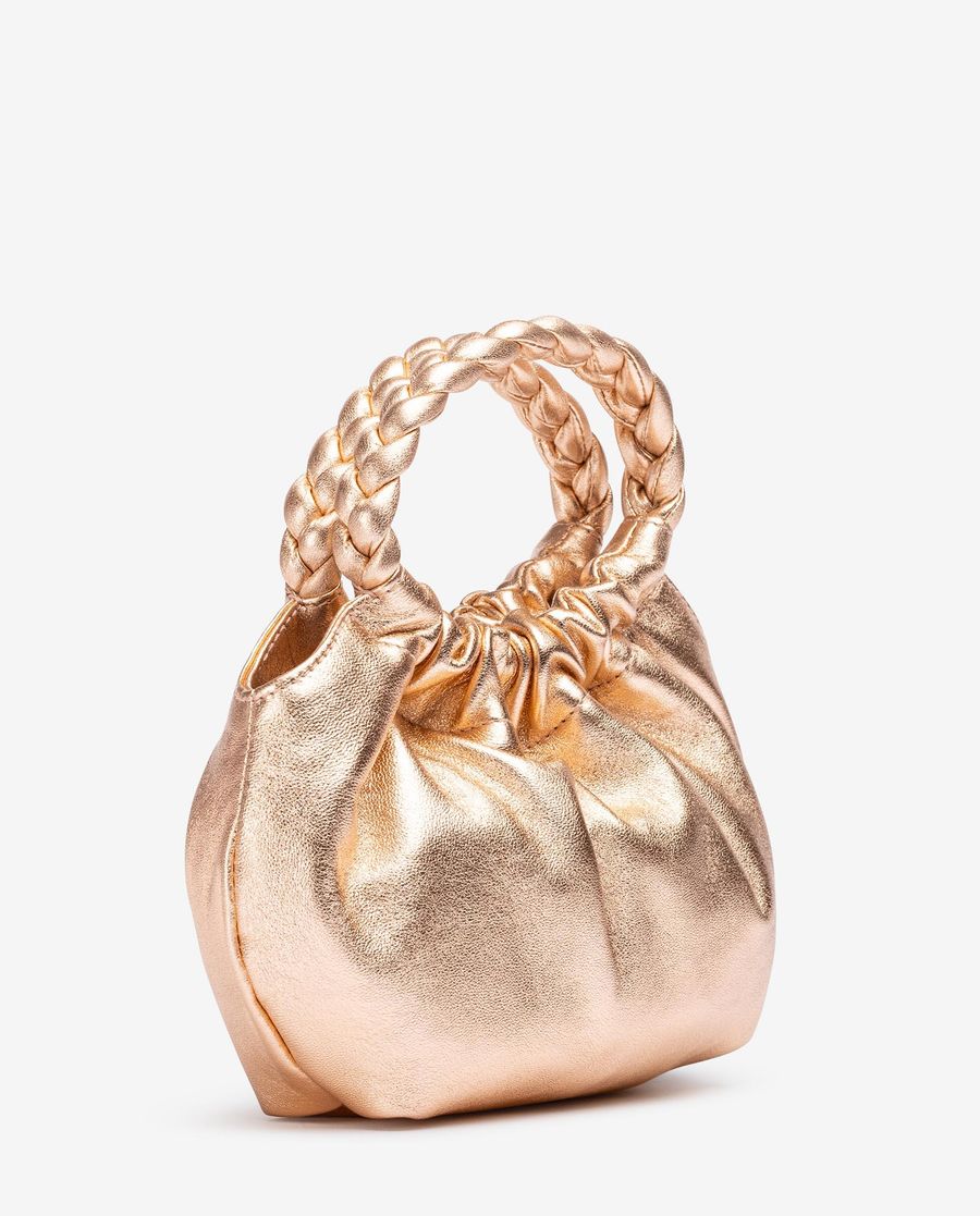 Petit sac à anses tressées Unisa pour femme - Rose