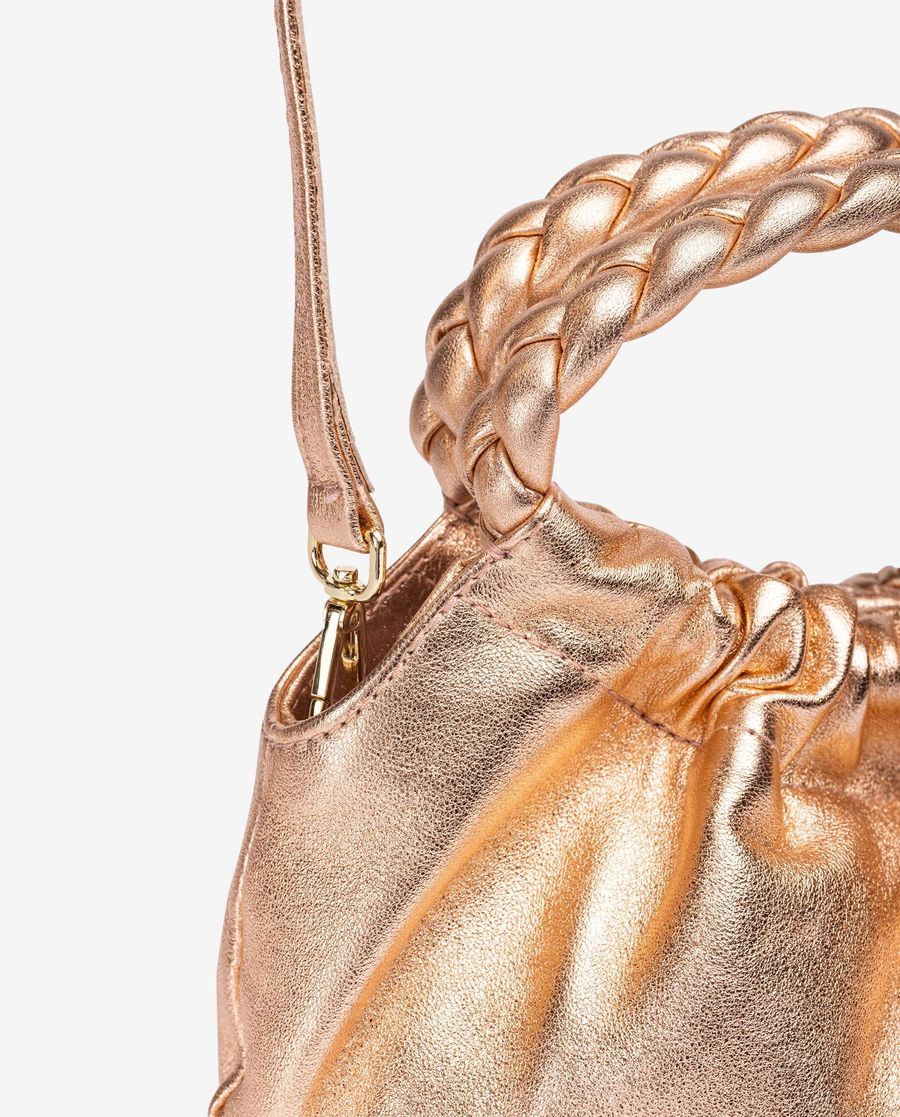 Petit sac à anses tressées Unisa pour femme - Rose