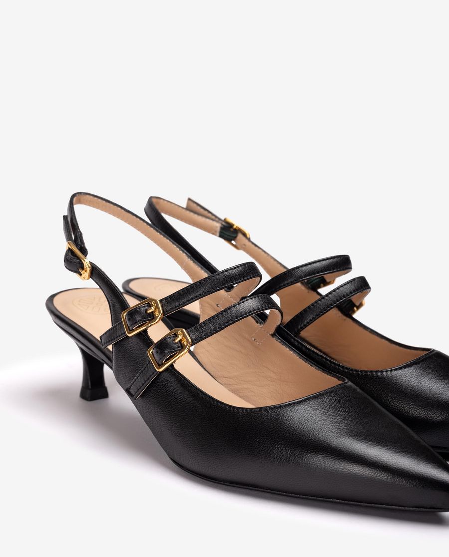 Sandales Unisa Femme à bride arrière et boucles - Noir