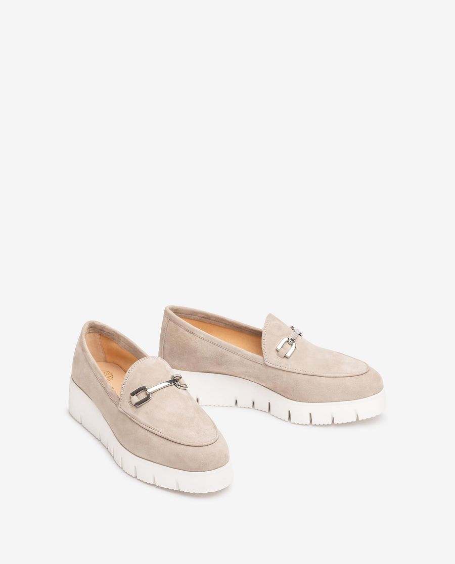 Mocassins à plateforme Unisa pour femme - Beige