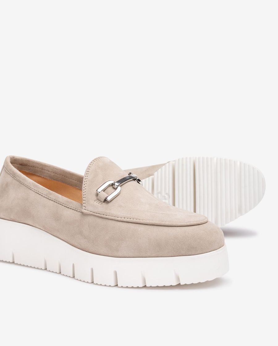 Mocassins à plateforme Unisa pour femme - Beige