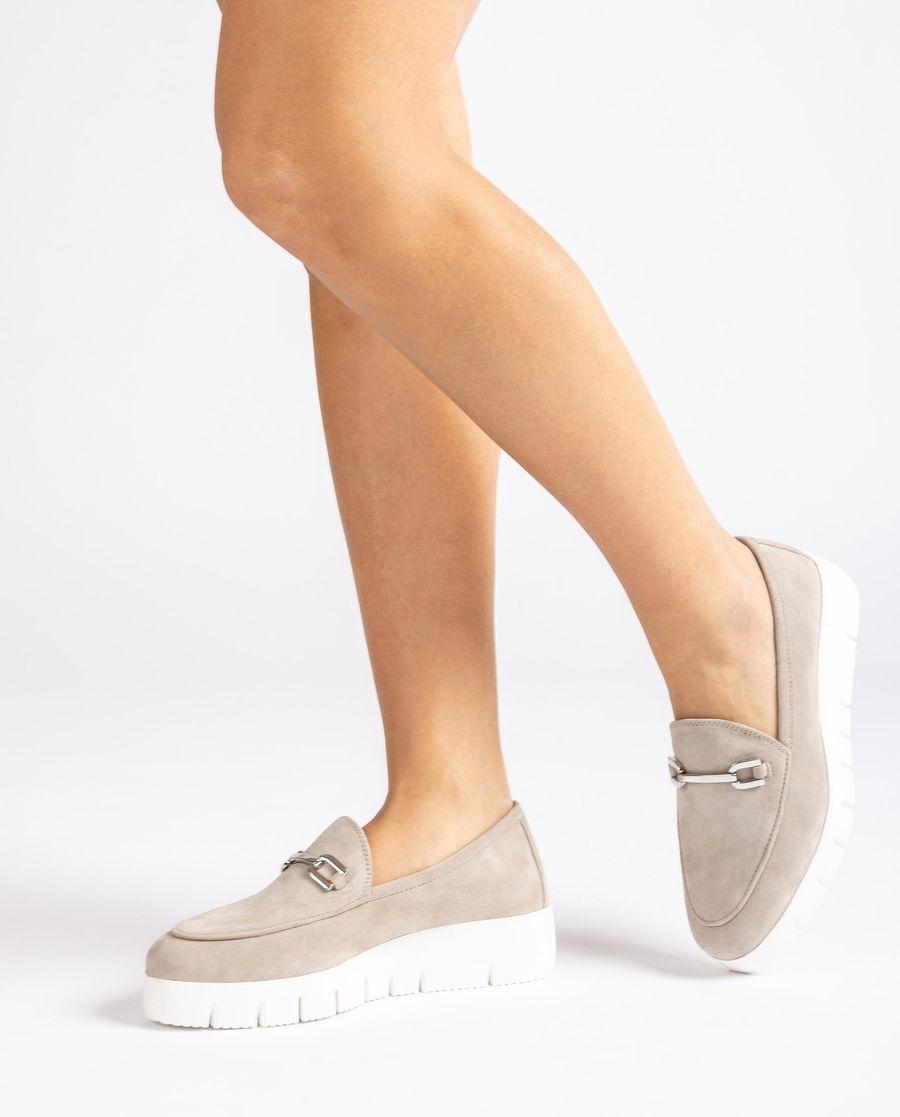 Mocassins à plateforme Unisa pour femme - Beige