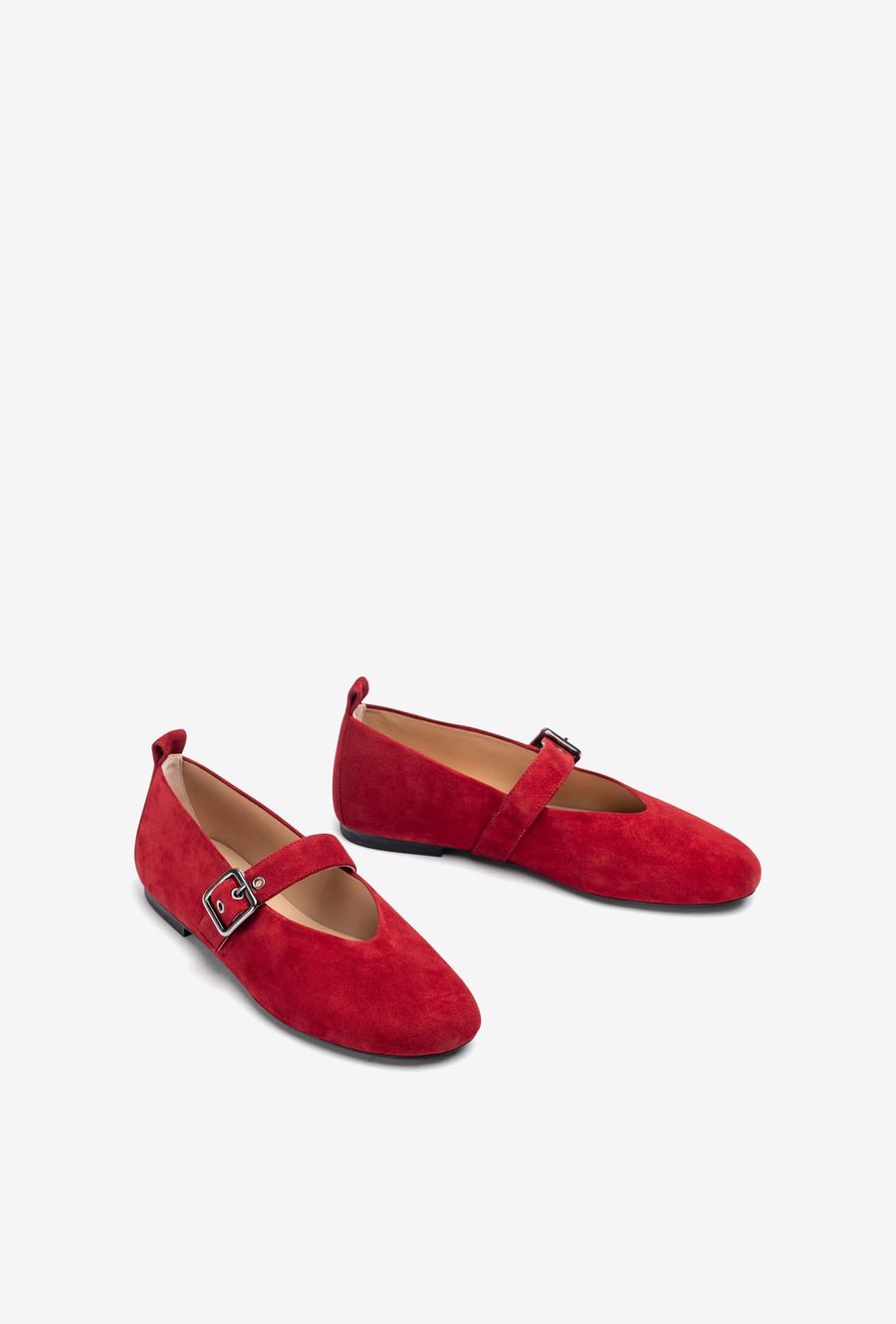Ballerines plates à bride arrière Unisa pour femme - Rouge