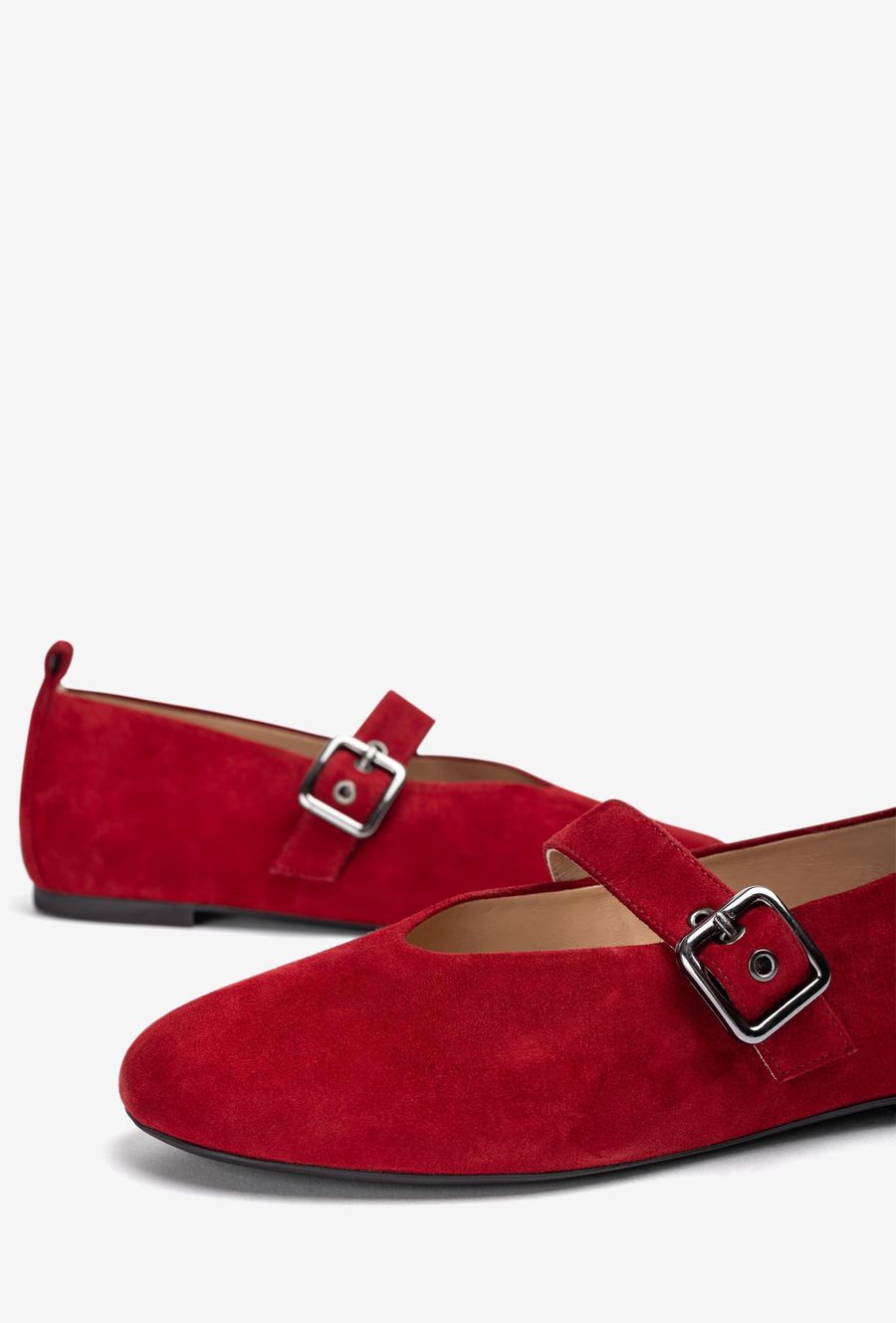 Ballerines plates à bride arrière Unisa pour femme - Rouge