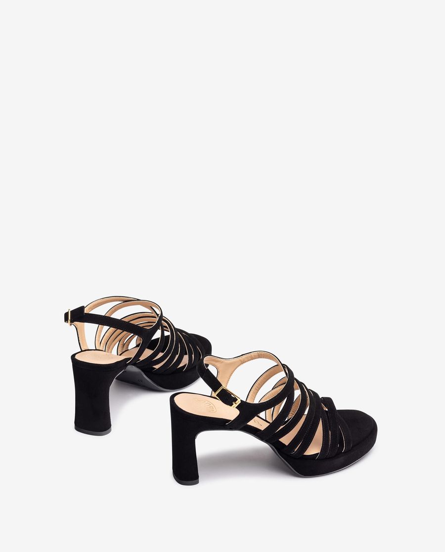 Sandales à brides multiples Unisa pour femme - Noir