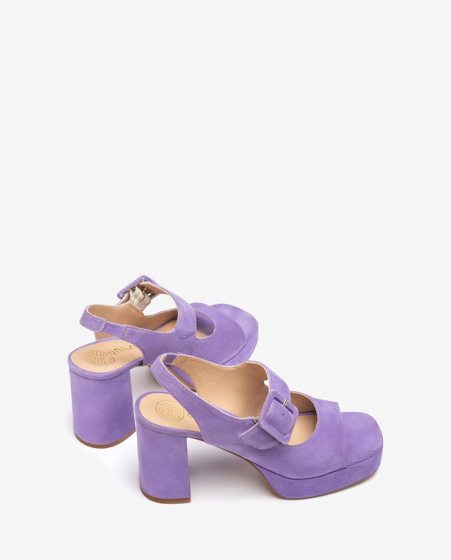 Sandales à boucle ton sur ton Unisa pour femme - Lilas