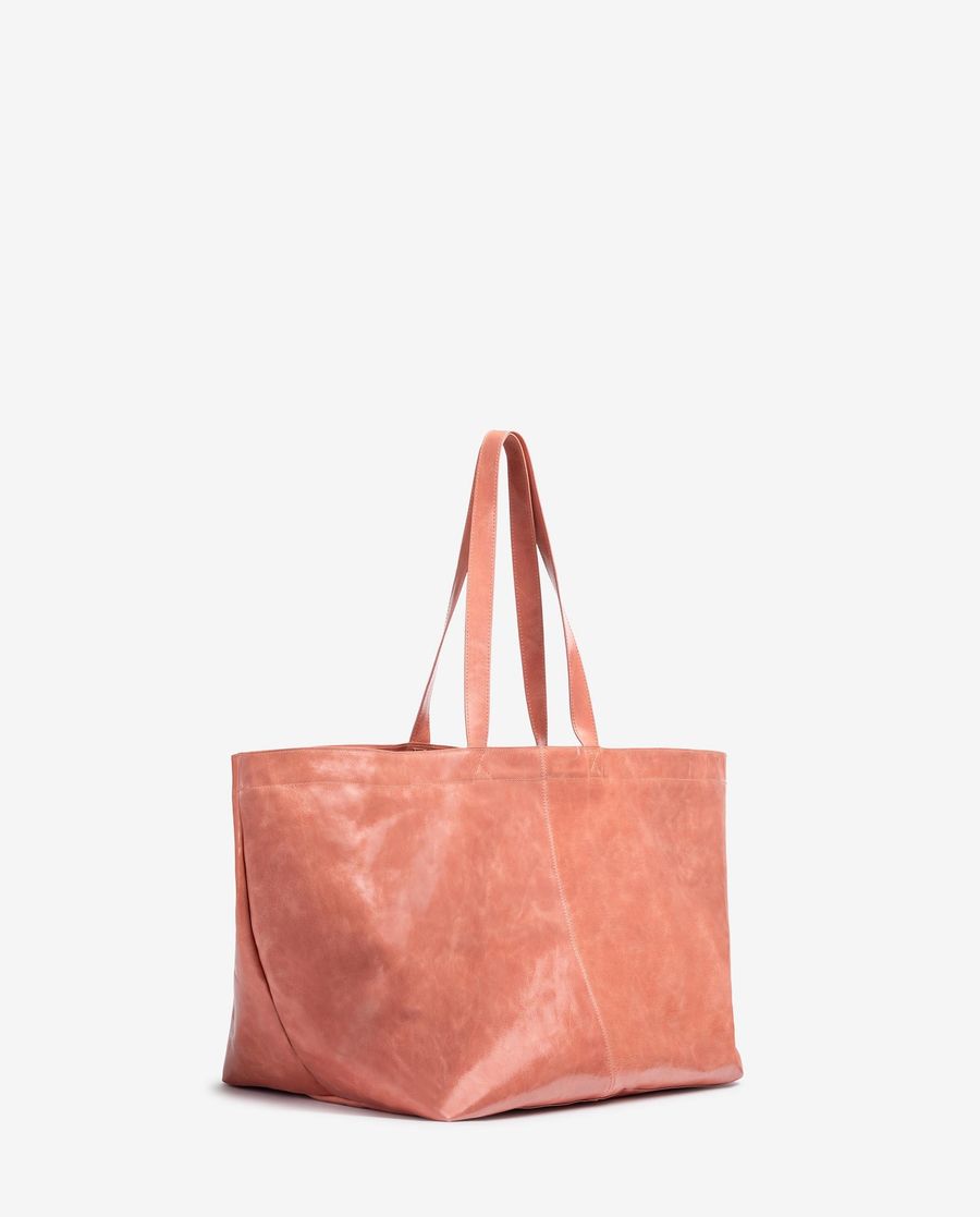 Sac Maxi Femme en Cuir Verni Unisa - Rose