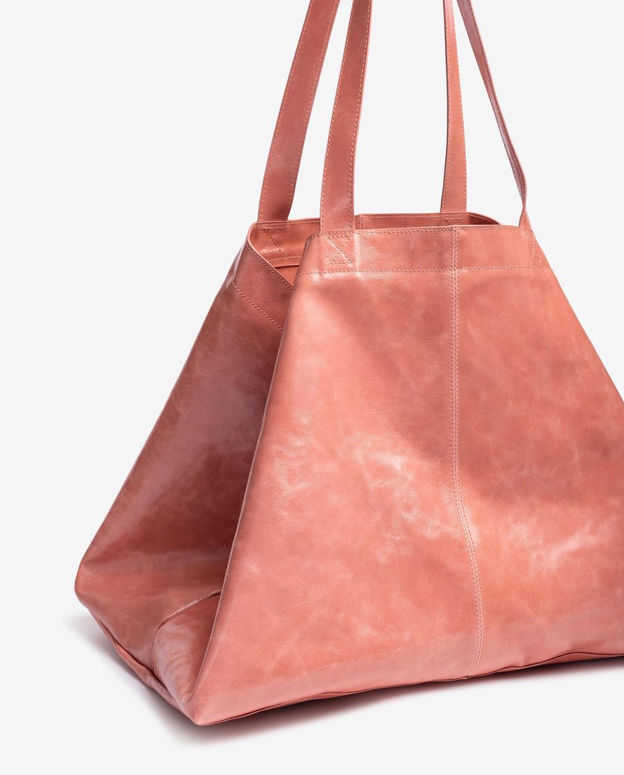 Sac Maxi Femme en Cuir Verni Unisa - Rose