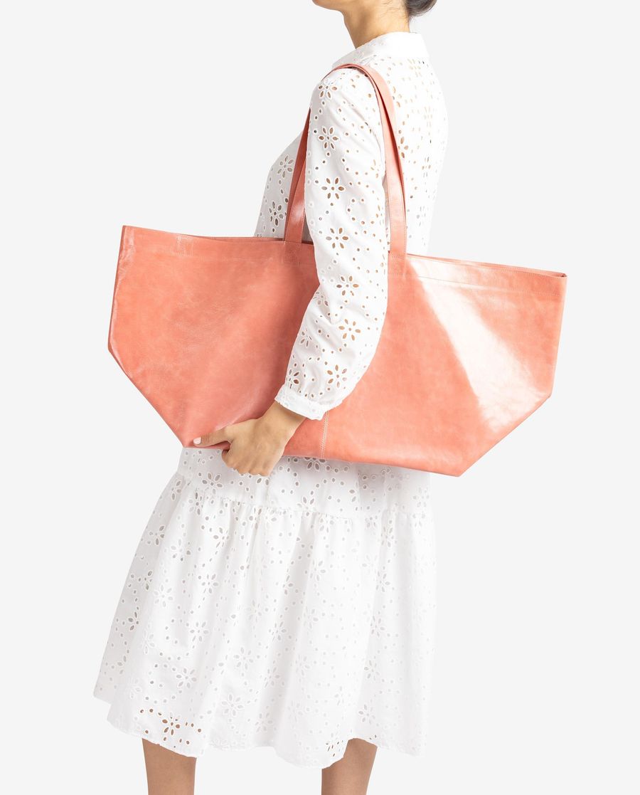 Sac Maxi Femme en Cuir Verni Unisa - Rose