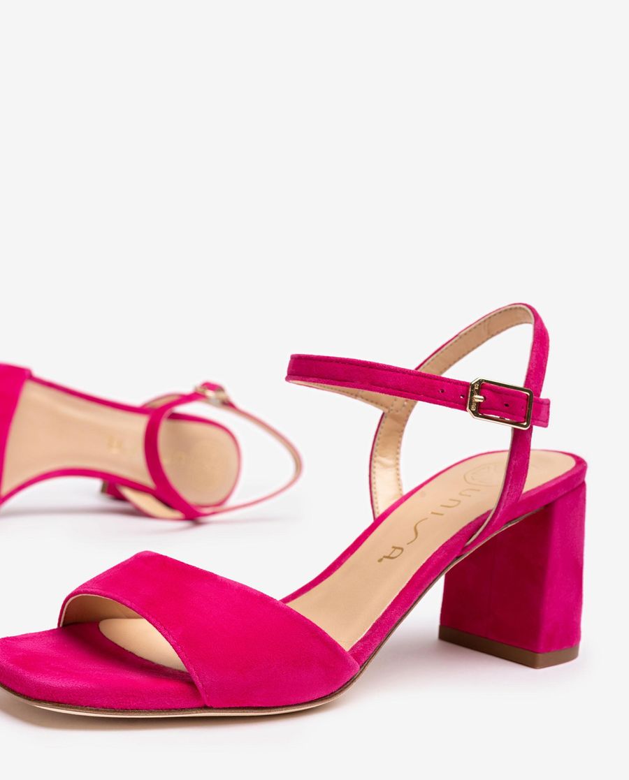 Sandales en daim Unisa pour femme - Rose