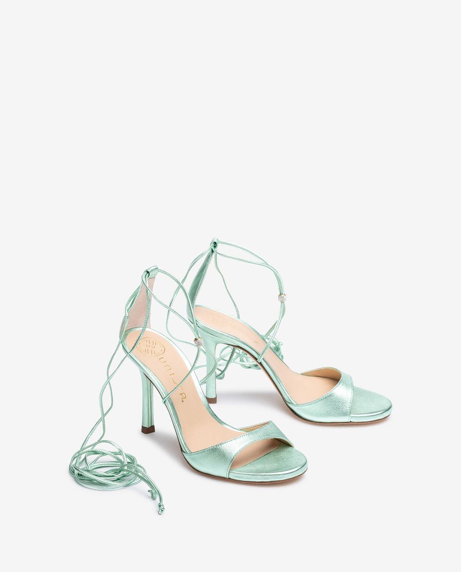 Sandales habillées ornées Unisa pour femme - Vert