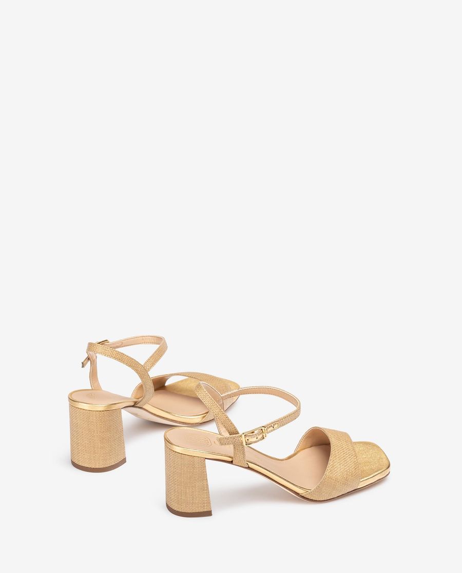 Sandales habillées en raphia Unisa pour femme - Marron